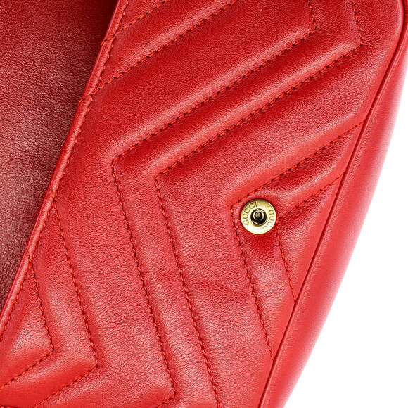 Gg Marmont Flap Bag Matelasse Leather #200196G11B - Picture 8 of 9